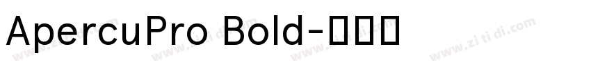 ApercuPro Bold字体转换